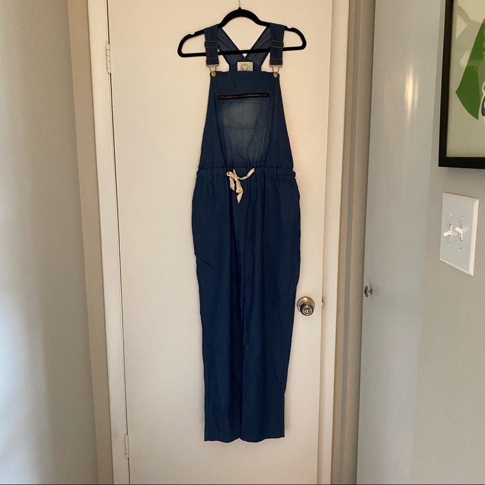 Paper bag waist overalls